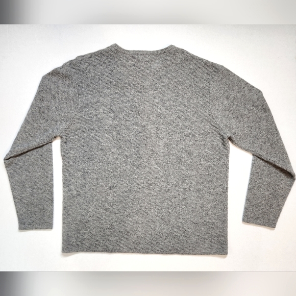 Vintage 100% Lambswool Diagonal Knit Sweater Eastside Westside - Picture 5 of 6